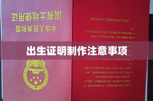 化隆出生证明制作注意事项