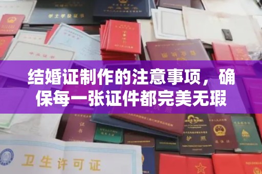 化隆结婚证制作的注意事项，确保每一张证件都完美无瑕