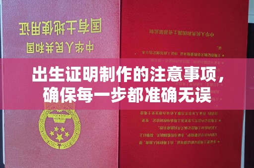 化隆出生证明制作的注意事项，确保每一步都准确无误