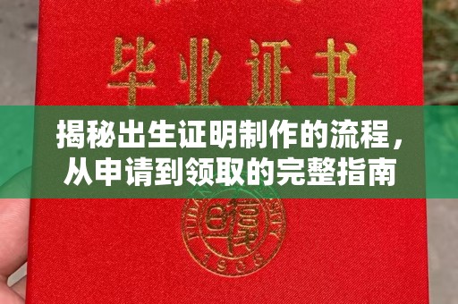 化隆揭秘出生证明制作的流程，从申请到领取的完整指南