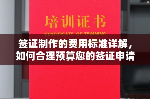 化隆签证制作的费用标准详解，如何合理预算您的签证申请成本